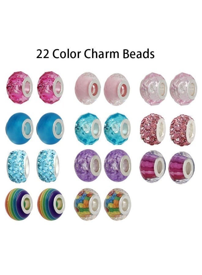 AuliceVerse Ramadan’s Creative  Gift for Girls – Princess Designer DIY Bracelet Kit with 22 Beads & 20 Charms | Safe Jewelry Making from Zinc Alloy & Copper - Image 4